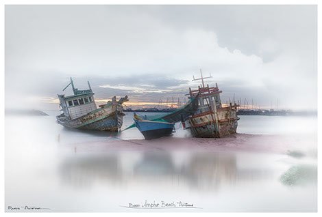 Thai Fishing boats in Thailand,  Photo by Russ Thorne