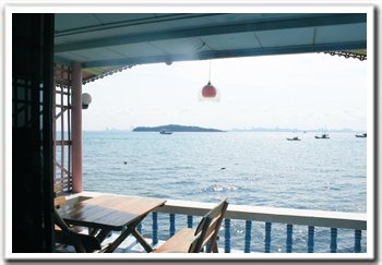 Ocean view of Pattaya from Booncheun Resort of Koh Larn, Pattaya Beach, Thailand.