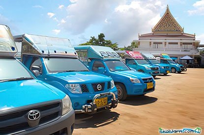 Baht busses on Koh Larn
