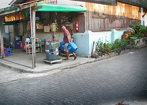 Gas station in Naban village on Koh Larn