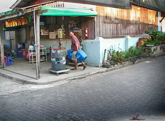 Gas station in Naban village on Koh Larn